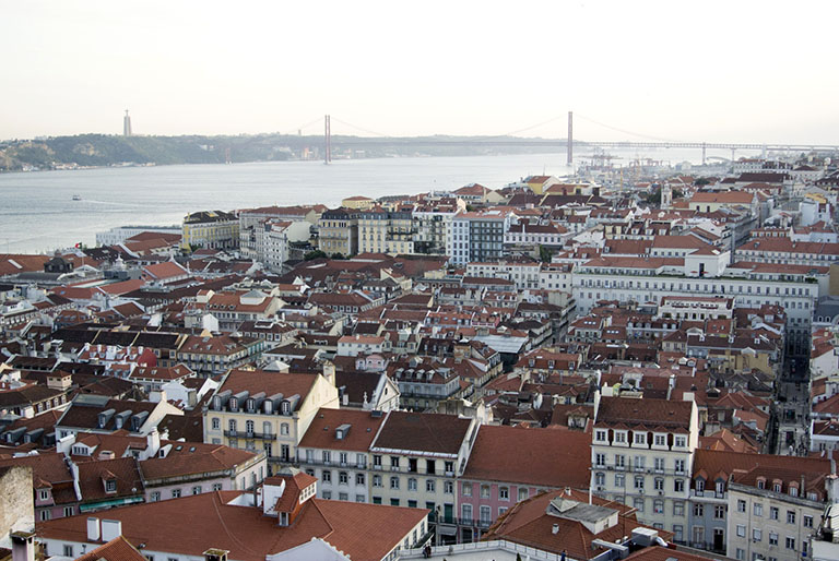 View of Lisbon from the castle