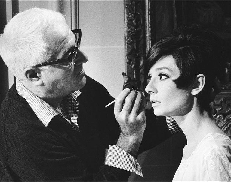 Audrey with make-up artist