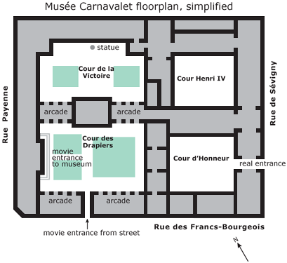 Plan
of the Carnavalet Museum