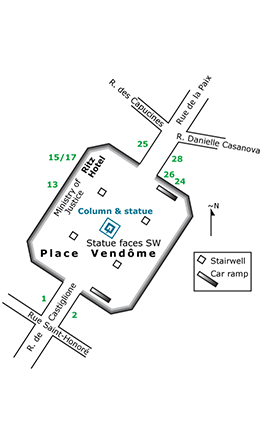 Plan
of Place Vendôme